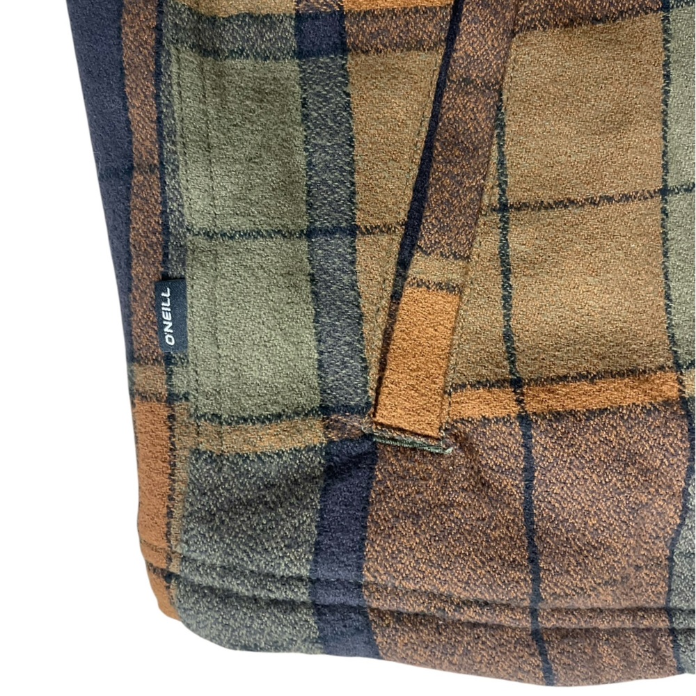 O'Neill Men's Redmond High Pile Lined Plaid Shirt Jacket NWT - Picture 8 of 13
